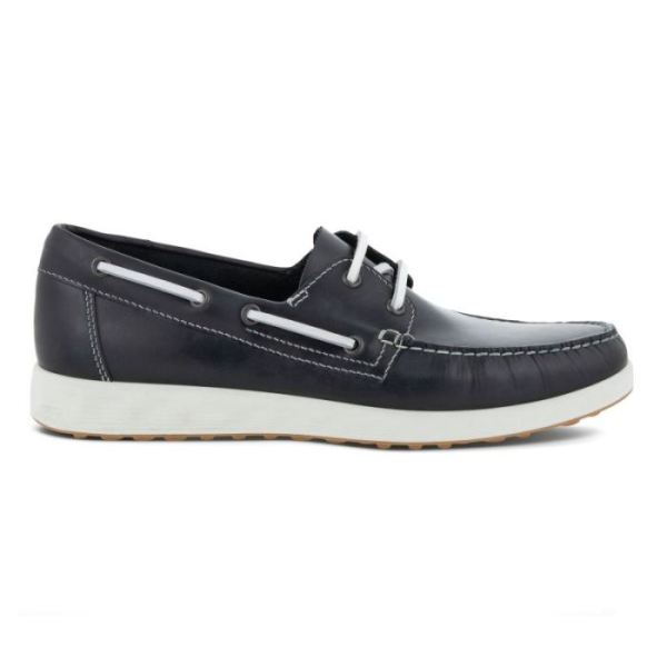 ECCO SHOES -S LITE MEN'S MOC BOAT SHOE-NAVY