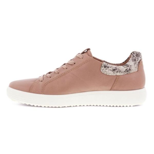 ECCO SHOES -SOFT 7 WOMEN'S STREET SNEAKER 2.0-MOREL/LIMESTONEBLACK