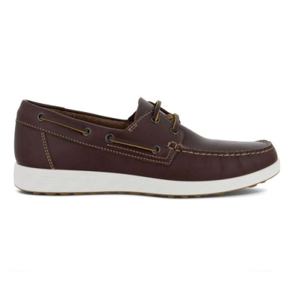 ECCO SHOES -S LITE MEN'S MOC BOAT SHOE-BISON