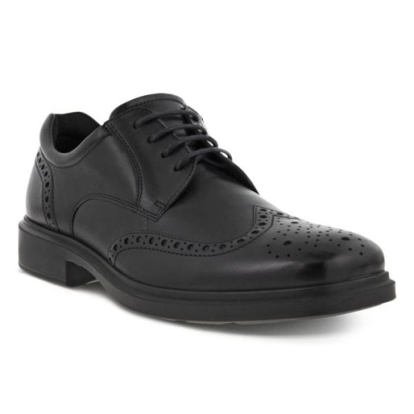 ECCO SHOES -HELSINKI 2.0 MEN'S WING TIP TIE-BLACK