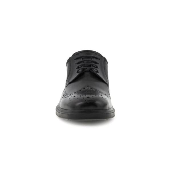 ECCO SHOES -HELSINKI 2.0 MEN'S WING TIP TIE-BLACK