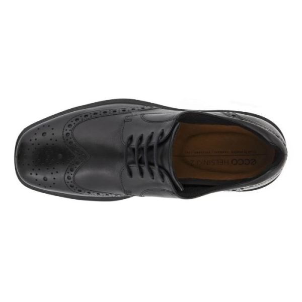 ECCO SHOES -HELSINKI 2.0 MEN'S WING TIP TIE-BLACK