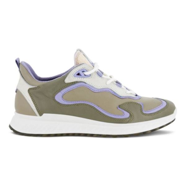 ECCO SHOES -ST.1 WOMEN'S LACED SHOES-MULTICOLOR VETIVER