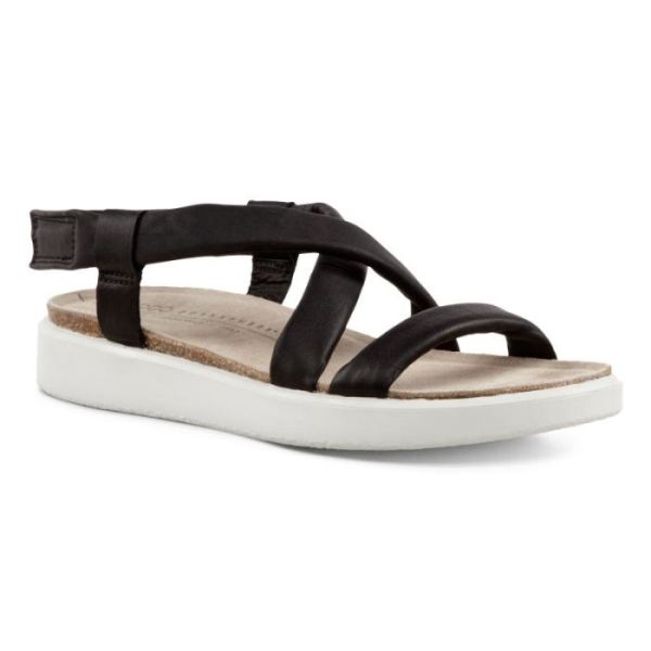 ECCO SHOES -CORKSPHERE WOMEN'S FLAT SANDAL-BLACK