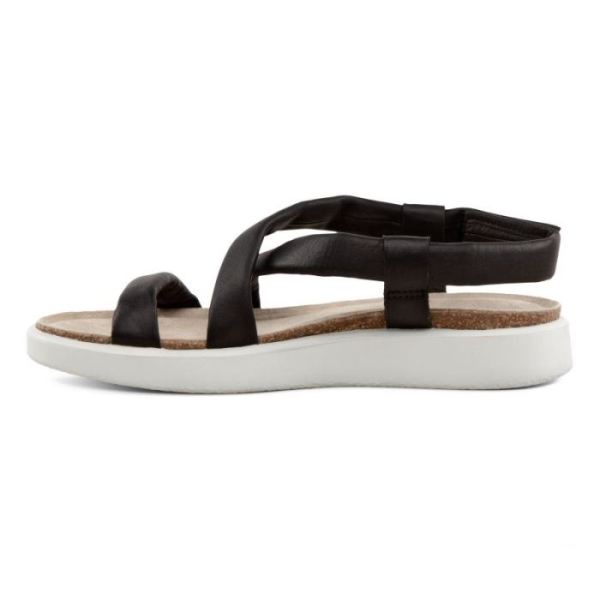 ECCO SHOES -CORKSPHERE WOMEN'S FLAT SANDAL-BLACK
