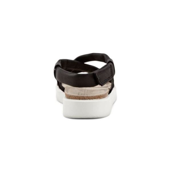 ECCO SHOES -CORKSPHERE WOMEN'S FLAT SANDAL-BLACK