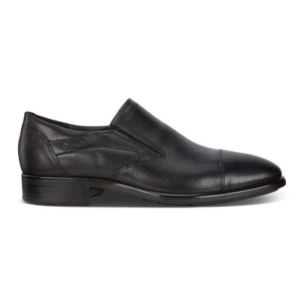 ECCO SHOES -CITYTRAY MEN'S SLIP-ON SHOES-BLACK