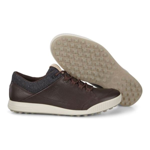ECCO SHOES -MEN'S STREET RETRO GOLF SHOES-MOCHA
