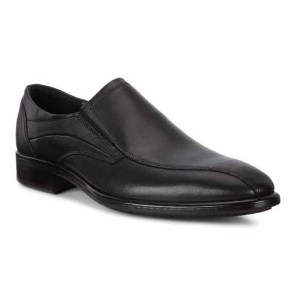ECCO SHOES -CITYTRAY MEN'S BIKE TOE SLIP-ON-BLACK