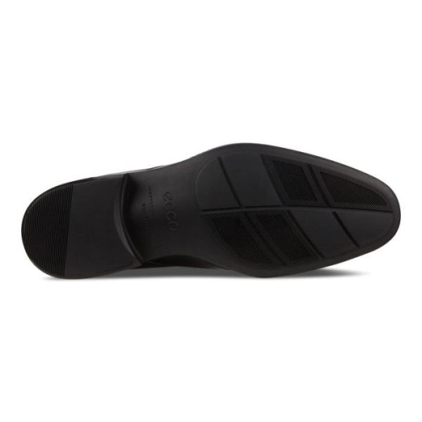 ECCO SHOES -CITYTRAY MEN'S BIKE TOE SLIP-ON-BLACK