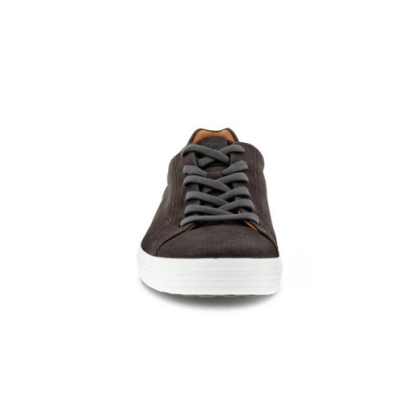 ECCO SHOES -SOFT 7 MEN'S STREET PERF SNEAKER-LICORICE