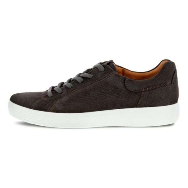 ECCO SHOES -SOFT 7 MEN'S STREET PERF SNEAKER-LICORICE