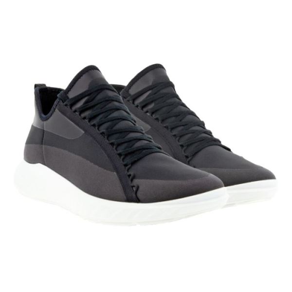 ECCO SHOES -ATH-1FW WOMEN'S SLIP-ON SNEAKER-BLACK/BLACK