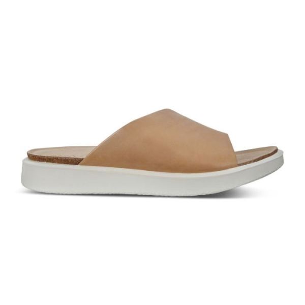 ECCO SHOES -CORKSPHERE WOMEN'S SLIP-ON SANDALS-POWDER