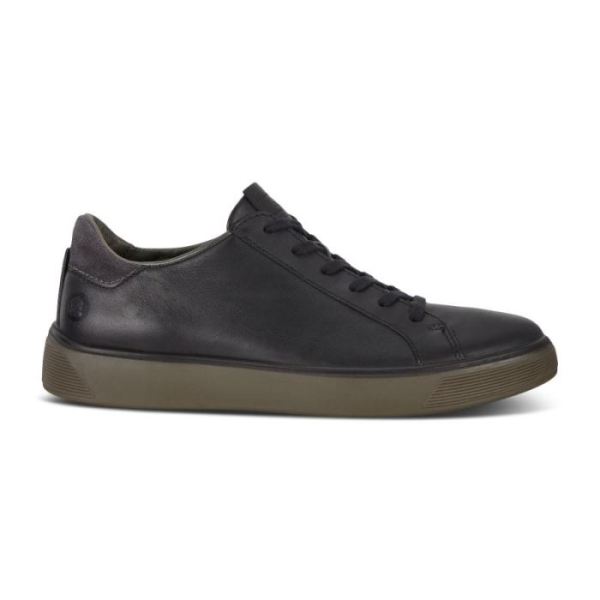 ECCO SHOES -STREET TRAY MEN'S CLASSIC SNEAKER-BLACK/MAGNET