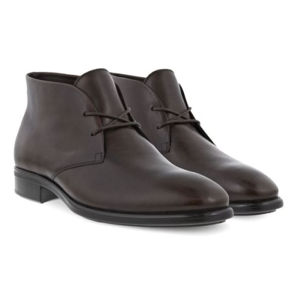ECCO SHOES -CITYTRAY MEN'S CHUKKA BOOT-COCOA BROWN