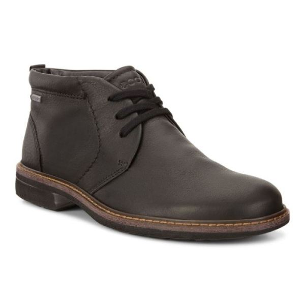 ECCO SHOES -TURN GTX MEN'S CHUKKA TIE-BLACK