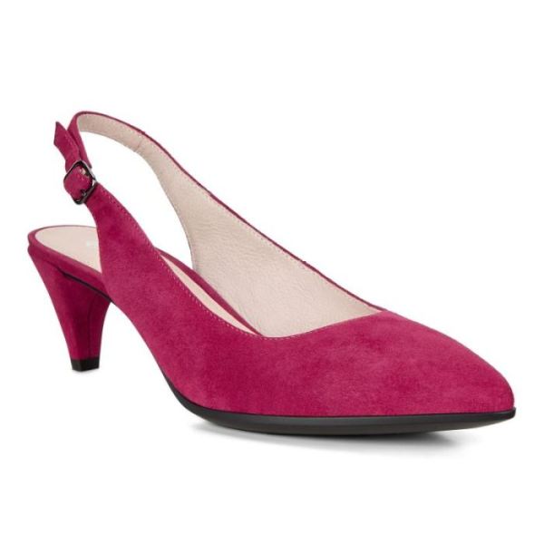 ECCO SHOES -SHAPE 45 POINTY SLEEK SLINGBACK WOMEN'S PUMP-SANGRIA