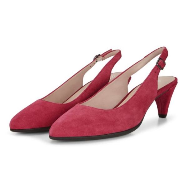 ECCO SHOES -SHAPE 45 POINTY SLEEK SLINGBACK WOMEN'S PUMP-SANGRIA