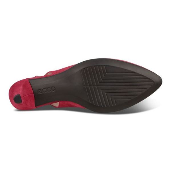 ECCO SHOES -SHAPE 45 POINTY SLEEK SLINGBACK WOMEN'S PUMP-SANGRIA