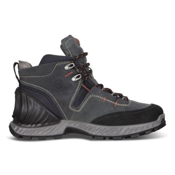 ECCO SHOES -EXOHIKE MEN'S MID GTX-BLACK/LAKE