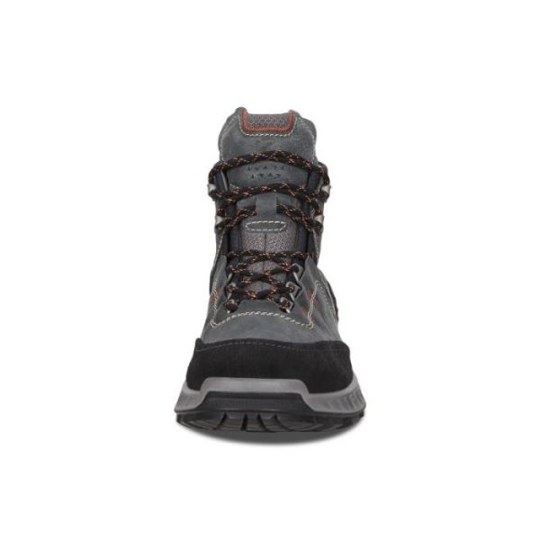 ECCO SHOES -EXOHIKE MEN'S MID GTX-BLACK/LAKE