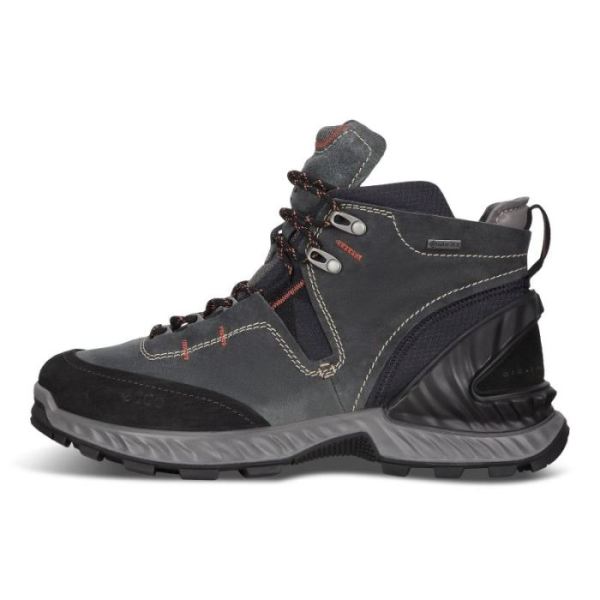 ECCO SHOES -EXOHIKE MEN'S MID GTX-BLACK/LAKE