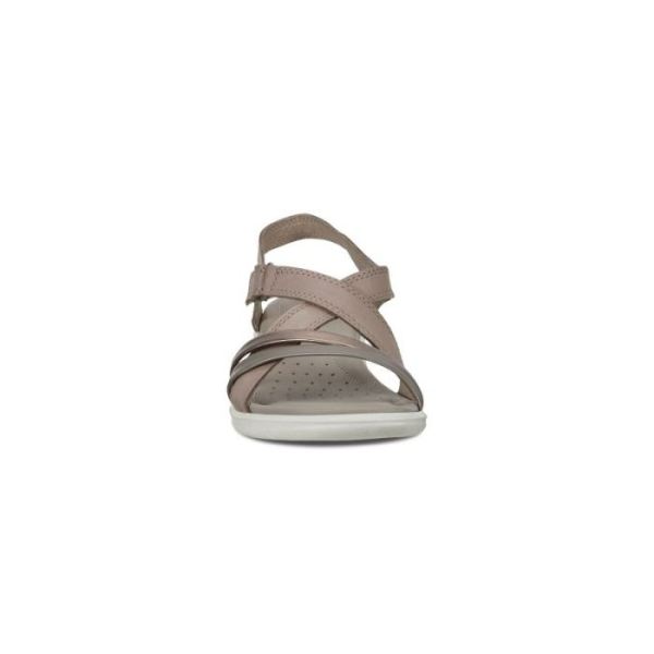 ECCO SHOES -WOMEN'S FELICIA SANDAL-STONE METALLIC/MOON ROCK