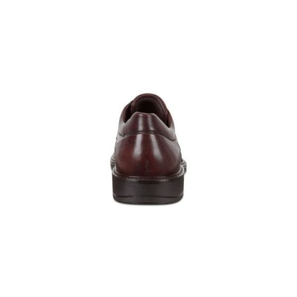 ECCO SHOES -HOLTON APRON TOE TIE-COCOA BROWN