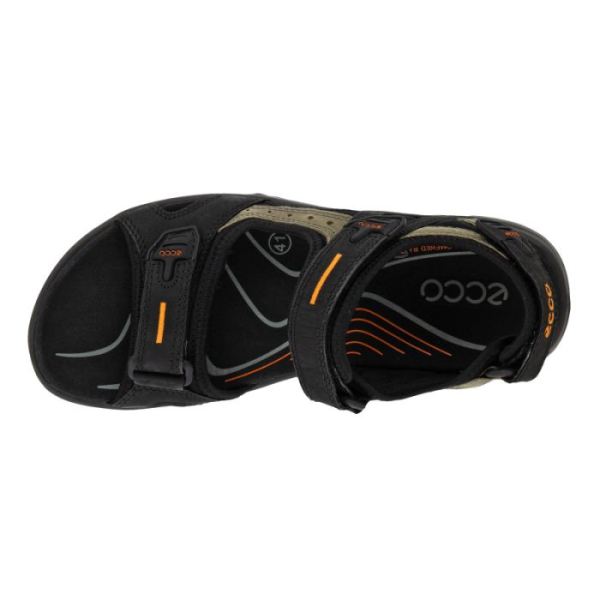 ECCO SHOES -WOMEN&RSQUO;S YUCATAN SANDAL-BLACK/MOLE/BLACK
