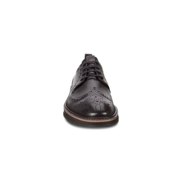 ECCO SHOES -ST.1 HYBRID MEN'S BROGUE-BLACK