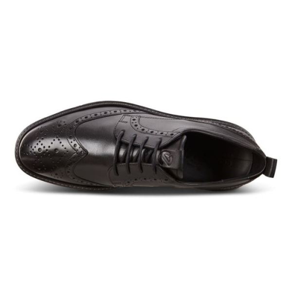 ECCO SHOES -ST.1 HYBRID MEN'S BROGUE-BLACK