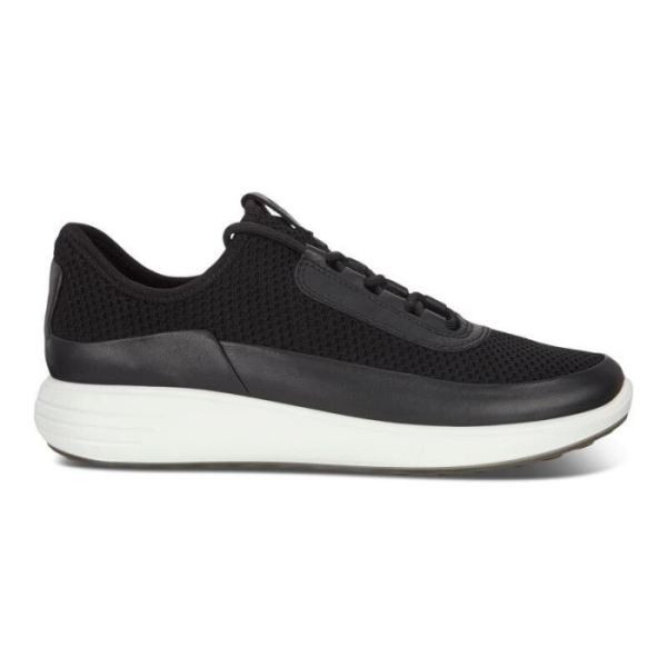 ECCO SHOES -SOFT 7 RUNNER WOMEN'S SHOES-BLACK/BLACKBLACK