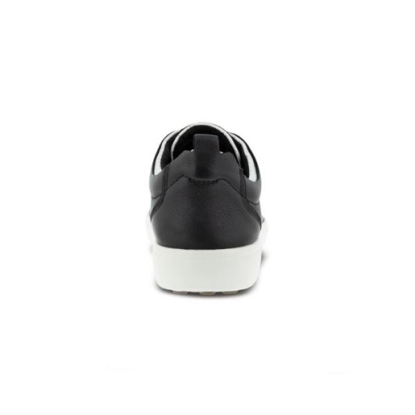 ECCO SHOES -SOFT 7 MEN'S CRAZE SNEAKER-BLACK/WHITE