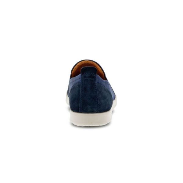 ECCO SHOES -COLLIN 2.0 MEN'S RETRO SLIP-ON-NAVY/NIGHT SKY