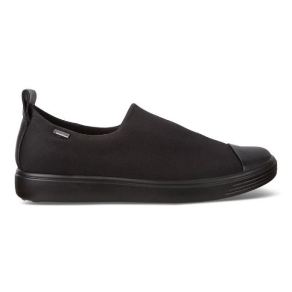 ECCO SHOES -SOFT 7 WOMEN'S GTX SLIP-ON-BLACK