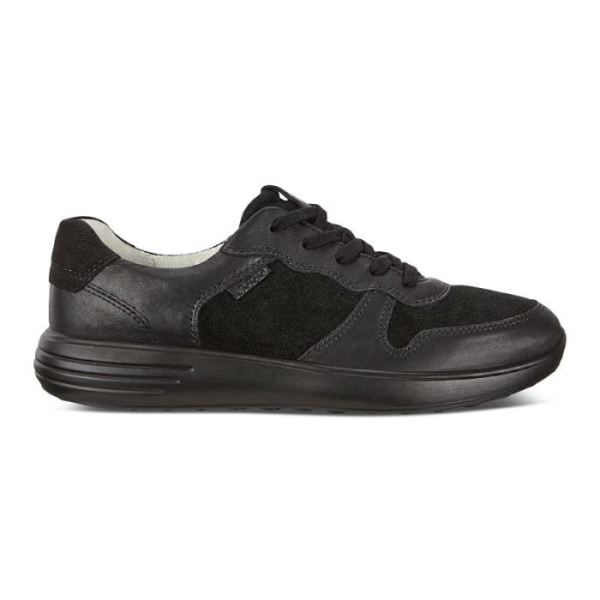 ECCO SHOES -SOFT 7 RUNNER MEN'S SNEAKERS-BLACK/BLACK/BLACK