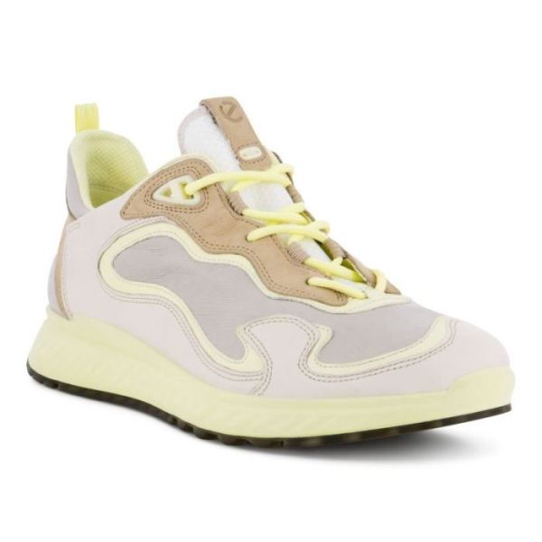 ECCO SHOES -ST.1 WOMEN'S LACED SHOES-MULTICOLOR LIMESTONE