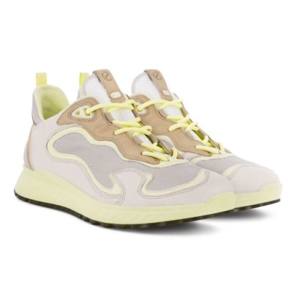 ECCO SHOES -ST.1 WOMEN'S LACED SHOES-MULTICOLOR LIMESTONE