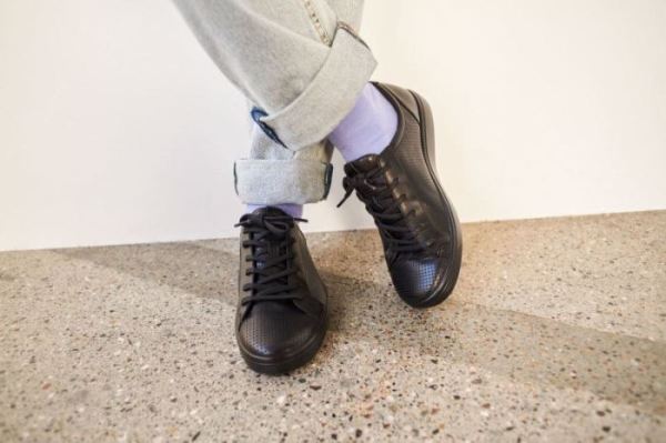 ECCO SHOES -SOFT 7 MEN'S LACED SHOES-BLACK