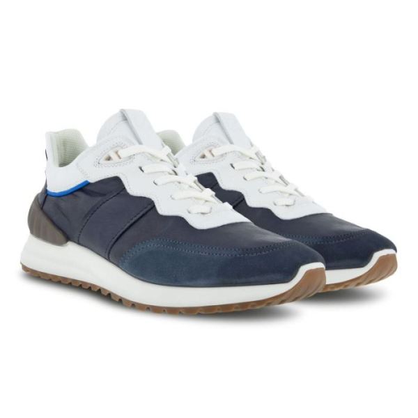 ECCO SHOES -ASTIR MEN'S RETRO TRAINER-OMBRE/NIGHT SKY/BRIGHT WHITE/DYNASTY