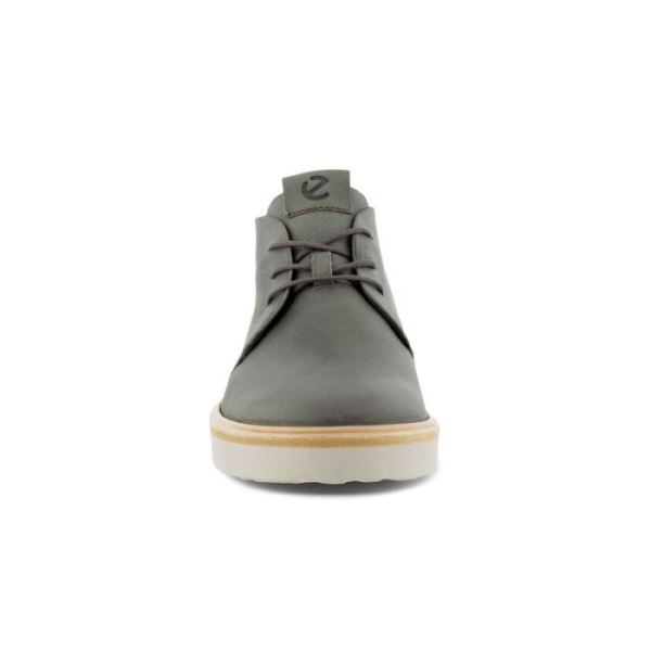 ECCO SHOES -TECHWELT MEN'S CHUKKA-DARK CLAY