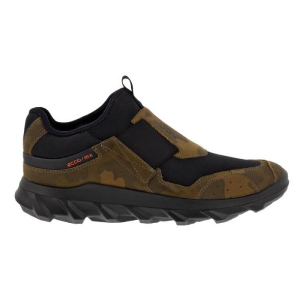 ECCO SHOES -MX MEN'S LOW SLIP ON-TARMAC/BLACK