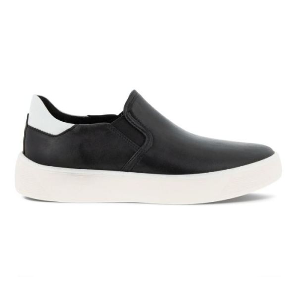 ECCO SHOES -STREET TRAY W SLIP-ON-BLACK