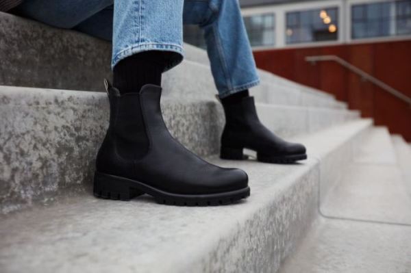 ECCO SHOES -MODTRAY WOMEN'S CHELSEA BOOT-BLACK