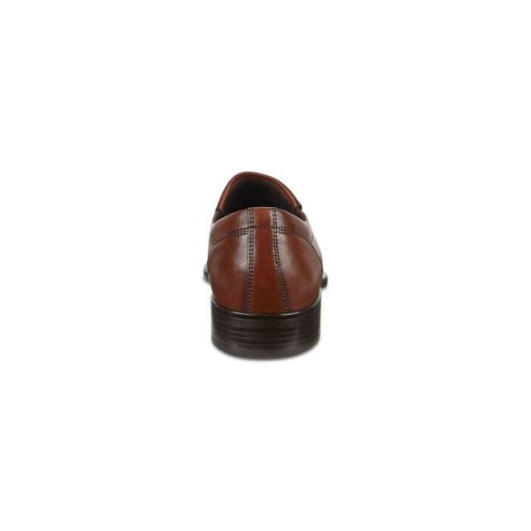 ECCO SHOES -CITYTRAY MEN'S BIKE TOE SLIP-ON-COGNAC