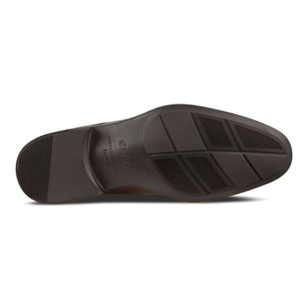 ECCO SHOES -CITYTRAY MEN'S BIKE TOE SLIP-ON-COGNAC