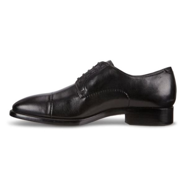 ECCO SHOES -VITRUS MONDIAL CAP-TOE DERBY SHOES-BLACK