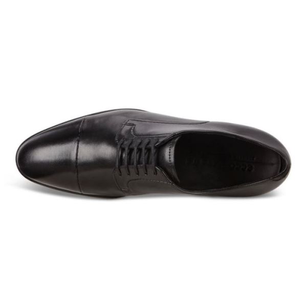 ECCO SHOES -VITRUS MONDIAL CAP-TOE DERBY SHOES-BLACK