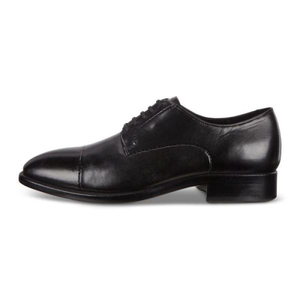 ECCO SHOES -VITRUS MONDIAL CAP-TOE DERBY SHOES-BLACK